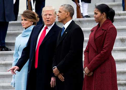 Michelle Obama Still Swears by Taking the High Road, but That Doesn’t Involve Smiling for Trump Michelle Obama Still Swears by Taking the High Road, but That Doesn’t Involve Smiling for Trump
