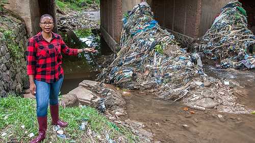 She Owes Her Big Environmental Prize To Goats Eating Plastic Bags