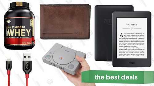 Wednesday's Best Deals: PlayStation Classic, $19 Fossil Wallets, Protein Powder, and More