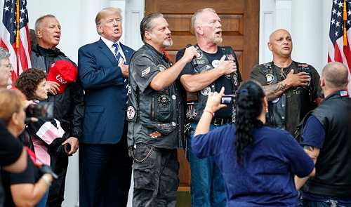 This is AmeriKKKa:&nbsp;Trump Spent His Vacation With Bikers Who Sport Nazi Tattoos on the Anniversary of Charlottesville