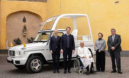 The Pope gets his first electric Popemobile from Mercedes-Benz | TechCrunch