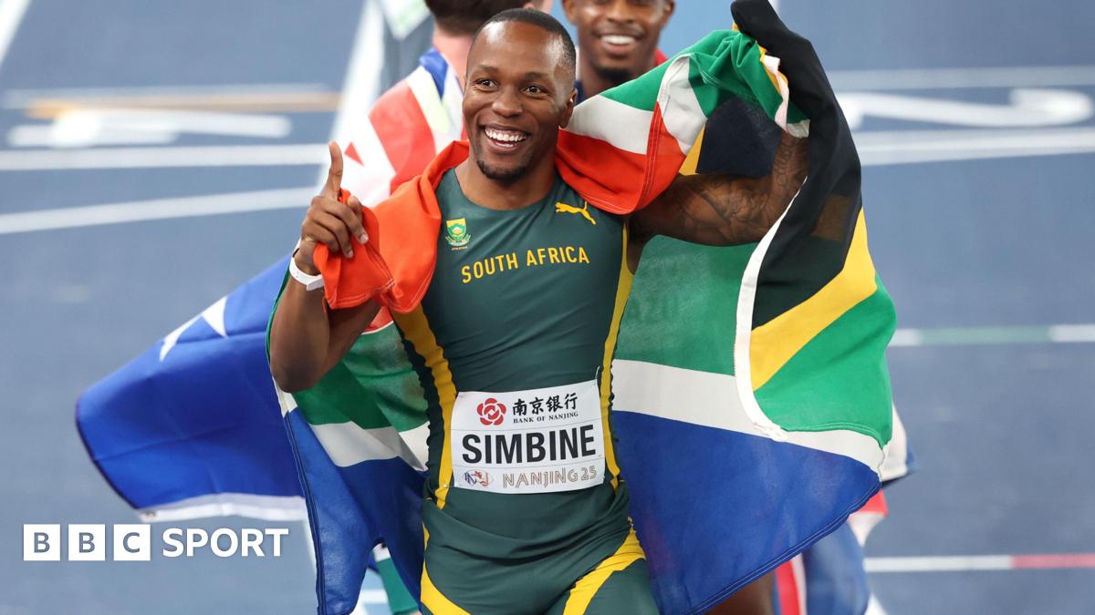 Akani Simbine: South African sprinter on shedding 'nearly man' tag