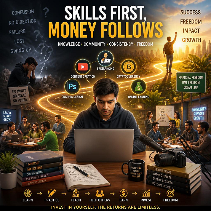 Many people ask me why I spend so much time helping others learn online skills.The answer is...
