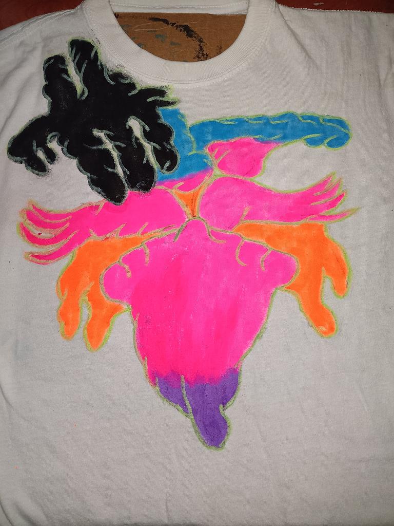 One of the shirts I made for my charity organization Papa Greyhand CROWS