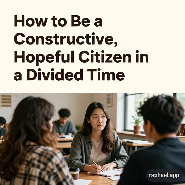 How to Be a Constructive, Hopeful Citizen in a Divided Time.