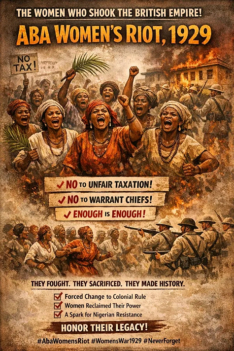 THE WOMEN WHO SHOOK THE BRITISH EMPIRE – ABA WOMEN’S RIOT, 1929 .In 1929, something powerful...